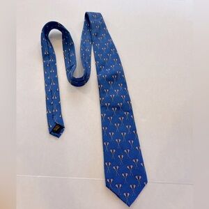 Alynn Men's Blue Lacrosse Sticks Sports 100% Silk Necktie Tie Neckwear